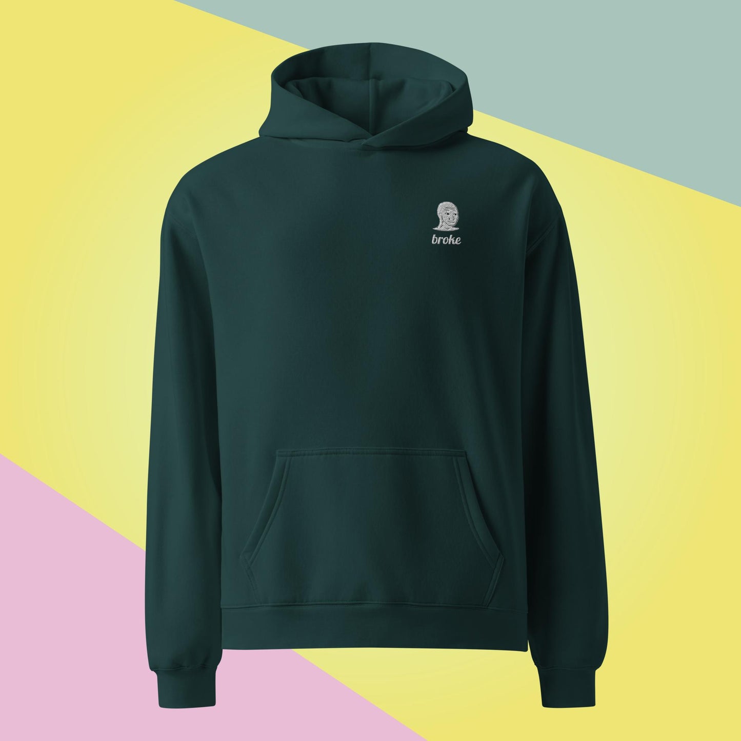 Unisex WOJAK embroidered oversized hoodie with premium stitching, soft cotton blend, and a relaxed fit. Perfect for meme lovers and streetwear enthusiasts.