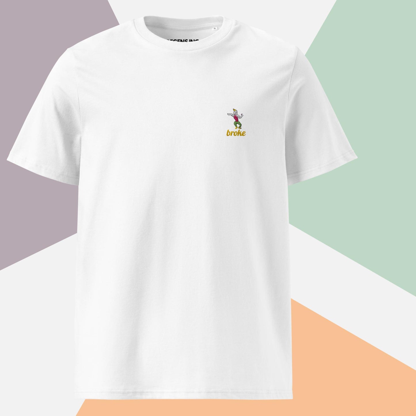 Unisex CHAD embroidered T-shirt with premium stitching, soft cotton fabric, and a relaxed fit. Perfect for meme lovers and streetwear enthusiasts.