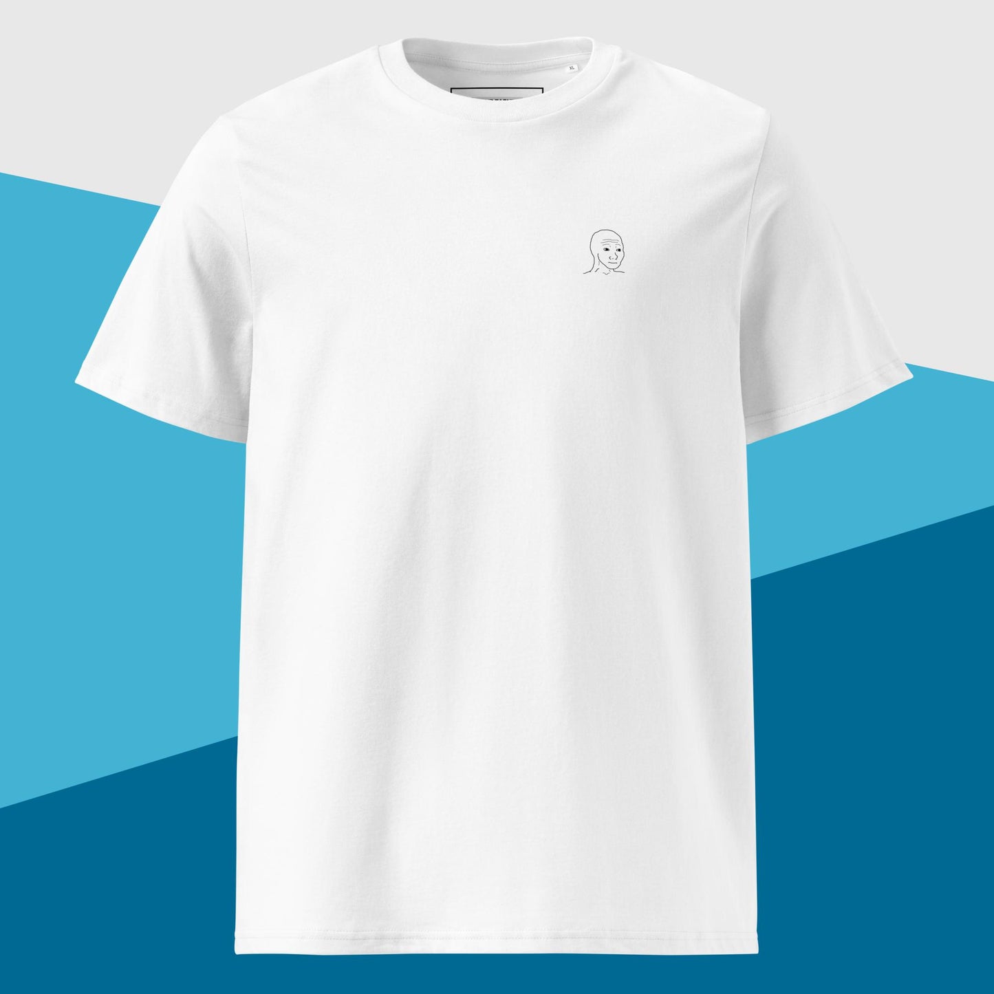 Unisex WOJAK printed T-shirt with high-quality, vibrant print on soft cotton fabric. Perfect for meme lovers and streetwear enthusiasts.