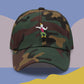 Unisex CHAD embroidered dad hat with high-quality stitching, adjustable strap, and breathable cotton fabric. Perfect for meme lovers and streetwear enthusiasts.