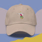 Unisex CHAD embroidered dad hat with high-quality stitching, adjustable strap, and breathable cotton fabric. Perfect for meme lovers and streetwear enthusiasts.