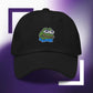 Unisex PEPE embroidered dad hat with high-quality stitching, adjustable strap, and breathable cotton fabric. Perfect for meme lovers and streetwear enthusiasts.