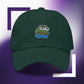 Unisex PEPE embroidered dad hat with high-quality stitching, adjustable strap, and breathable cotton fabric. Perfect for meme lovers and streetwear enthusiasts.