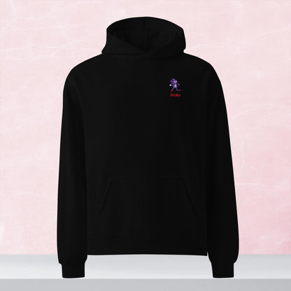Unisex SANIC embroidered oversized hoodie with high-quality stitching, soft cotton blend, and a relaxed fit. Perfect for meme lovers and streetwear enthusiasts.