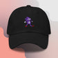 Unisex SANIC embroidered dad hat with high-quality stitching, adjustable strap, and breathable cotton fabric. Perfect for meme lovers and streetwear enthusiasts.