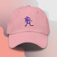Unisex SANIC embroidered dad hat with high-quality stitching, adjustable strap, and breathable cotton fabric. Perfect for meme lovers and streetwear enthusiasts.
