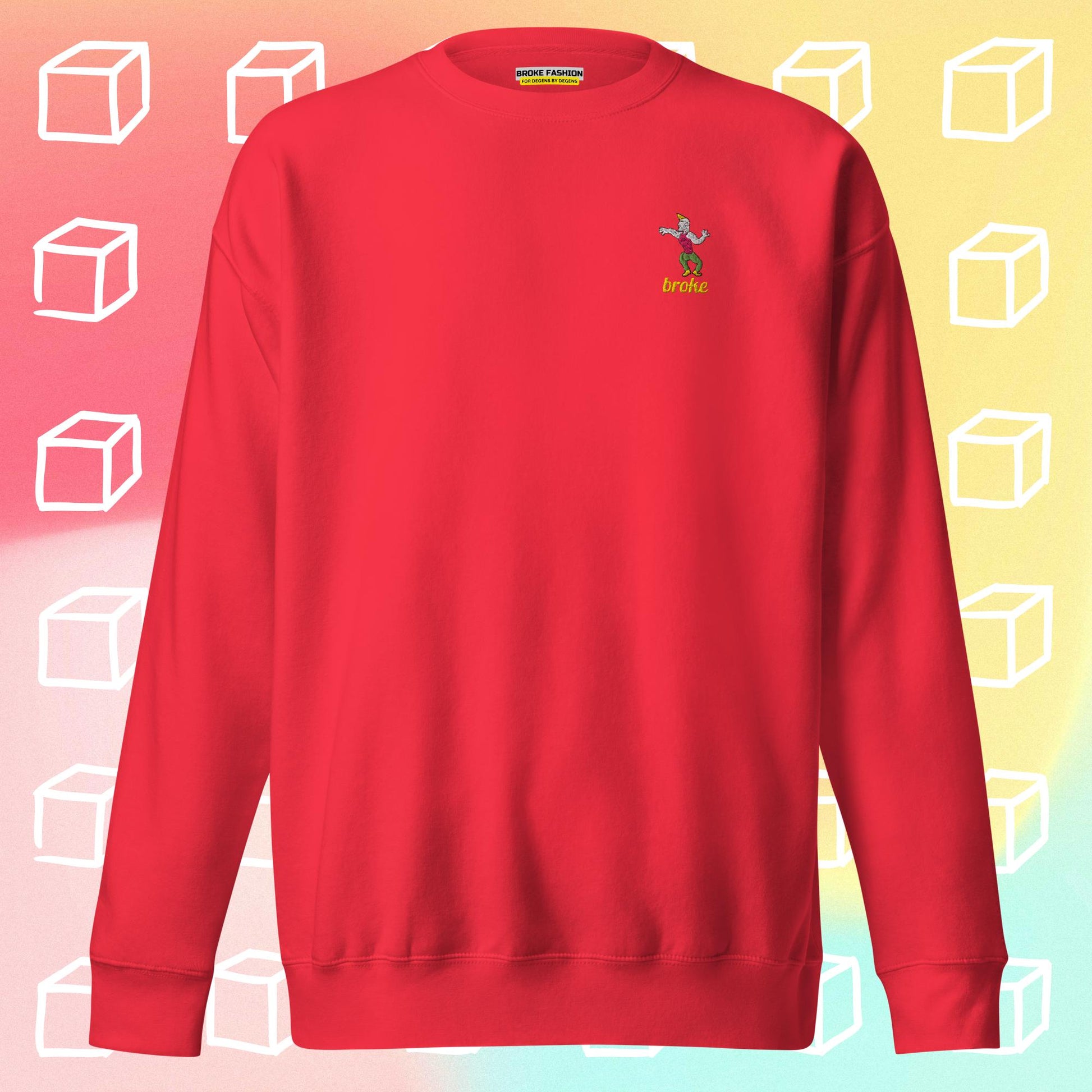 Unisex CHAD embroidered sweatshirt with premium stitching, soft cotton blend, and a relaxed fit. Perfect for streetwear and meme culture fans.
