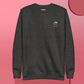 Unisex PEPE embroidered sweatshirt with premium stitching, soft cotton blend, and a relaxed fit. Ideal for meme lovers and streetwear enthusiasts.