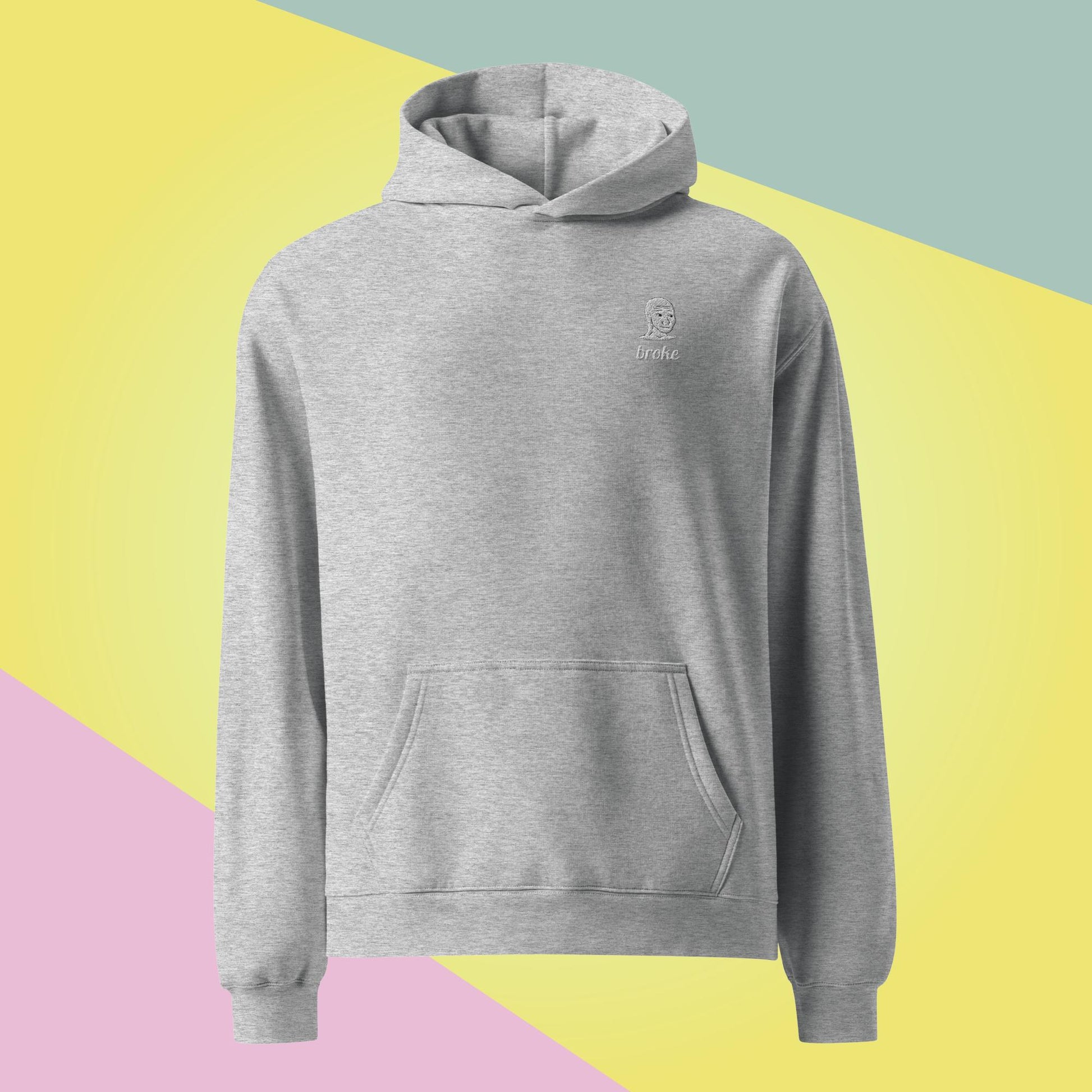Unisex WOJAK embroidered oversized hoodie with premium stitching, soft cotton blend, and a relaxed fit. Perfect for meme lovers and streetwear enthusiasts.