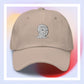 Unisex WOJAK embroidered dad hat with high-quality stitching, adjustable strap, and breathable cotton fabric. Perfect for meme lovers and streetwear enthusiasts.